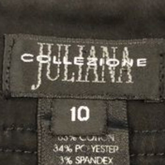 JULIANNA COLLEZIONE Blue/Tan Pencil Skirt with Petal Hem - Picture 10 of 16